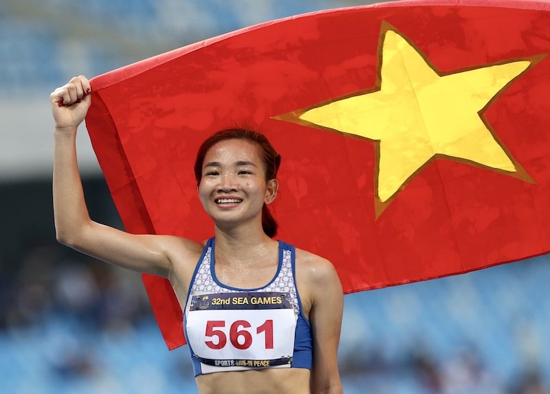 Vietnam marathon female won gold medal despite being put in tough schedule by SEA Games holders-min