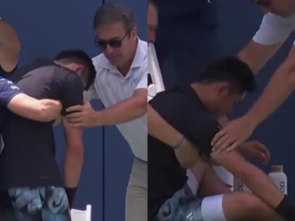 China ace Wu Yibing collapse during ATP opener