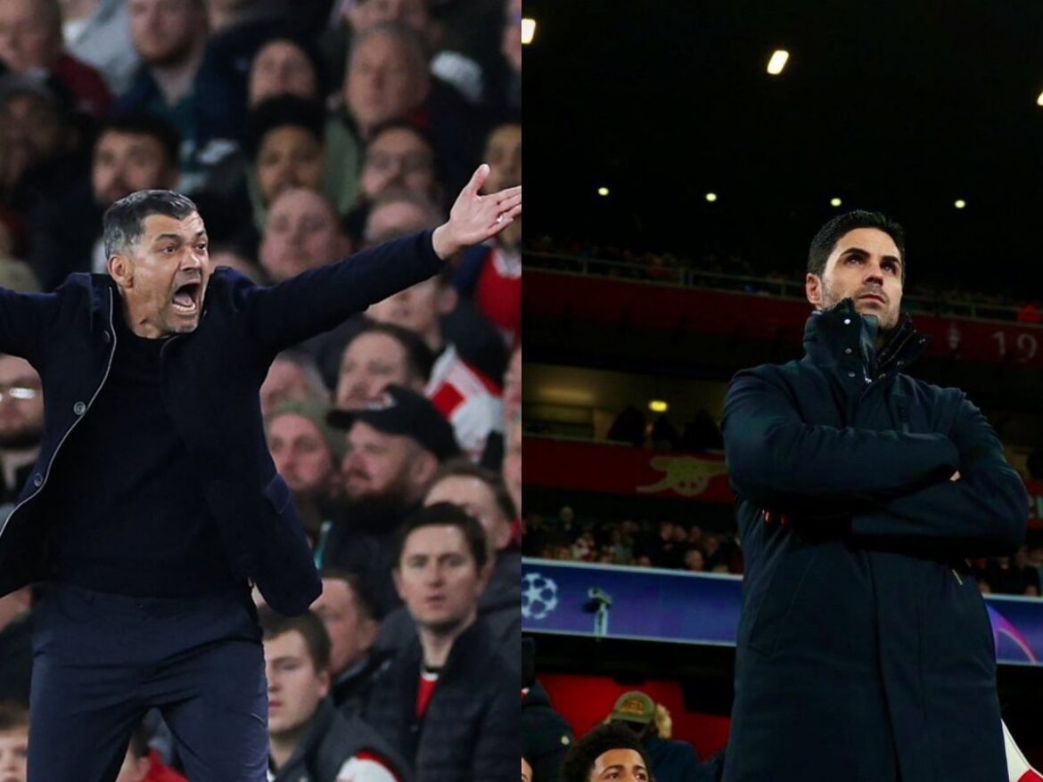 Arsenal boss Arteta accused of insulting Porto boss family-min