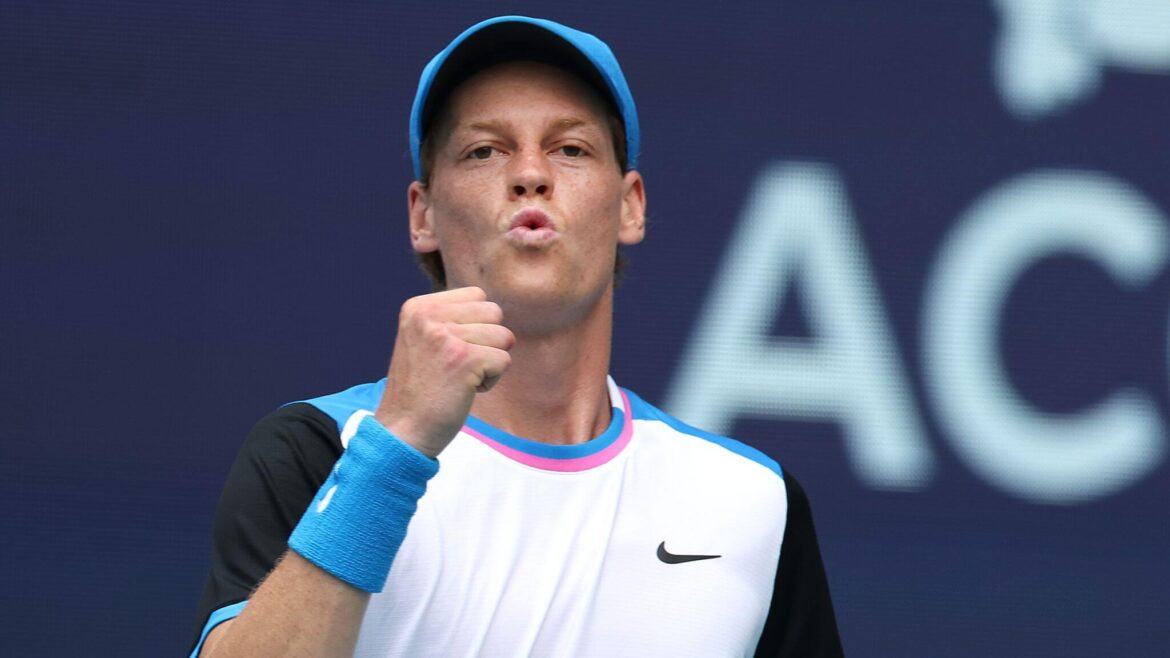 Jannik Sinner reaches No2 in latest ATP rankings after Miami Open win