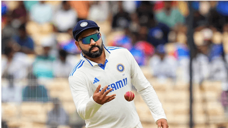 India captain Rohit Sharma watches the ball float during a match. Sharma wants his team to be ready for "strong bowling options" after beating Bangladesh in its first Test series