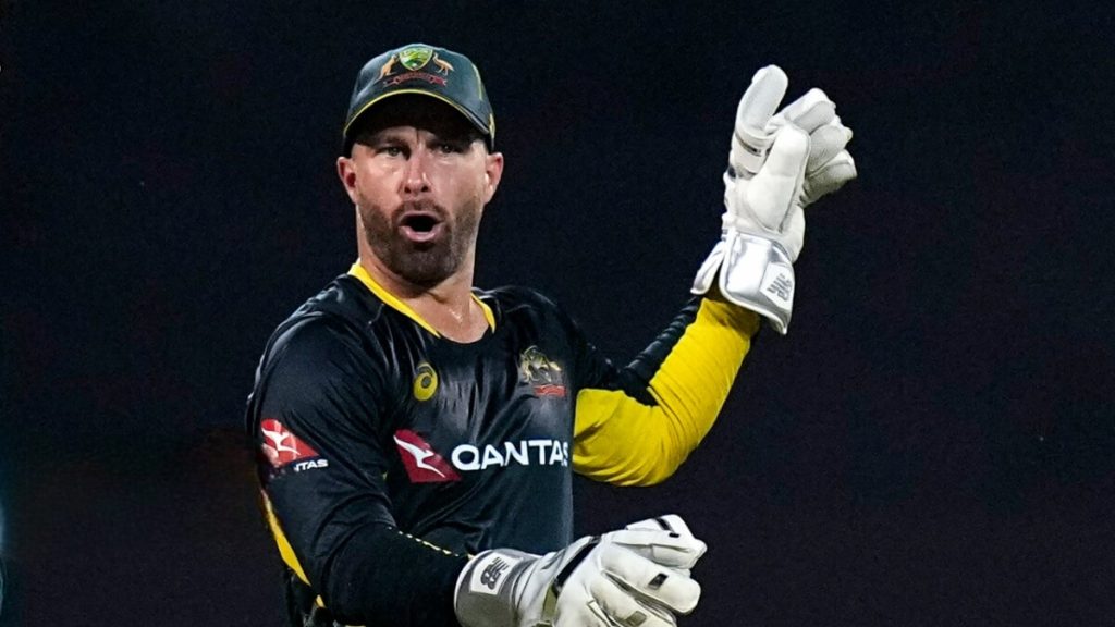 Matthew Wade gestures to the crowd in a file photo. Matthew Wade retires from international cricket, eyes coaching