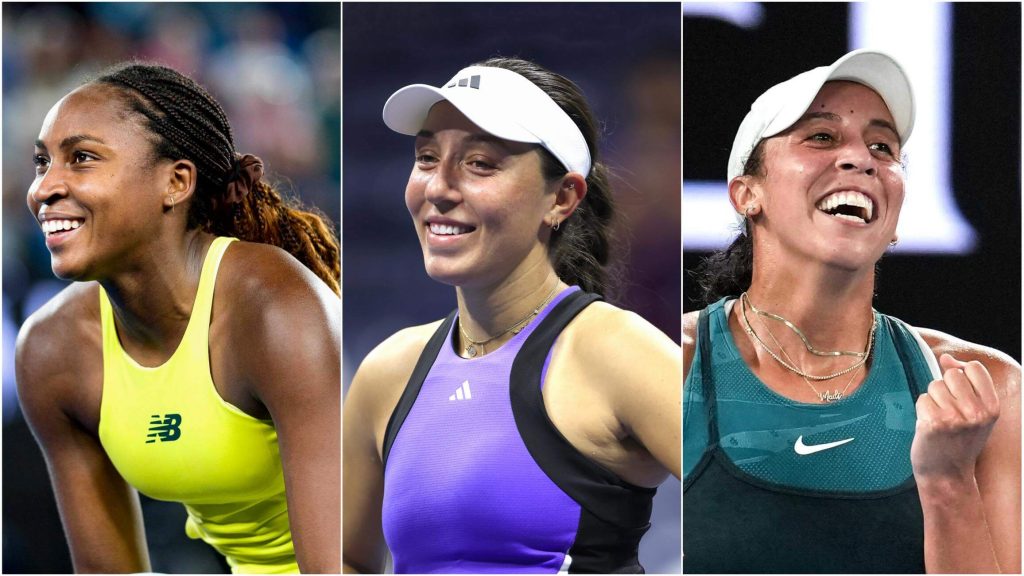 Coco Gauff (left), Jesica Pegula (middle) and Madison Keys (right) mafe waves in the latest WTA rankings. Gauff, Keys lead 4 US women in top 10 for first time since 2004