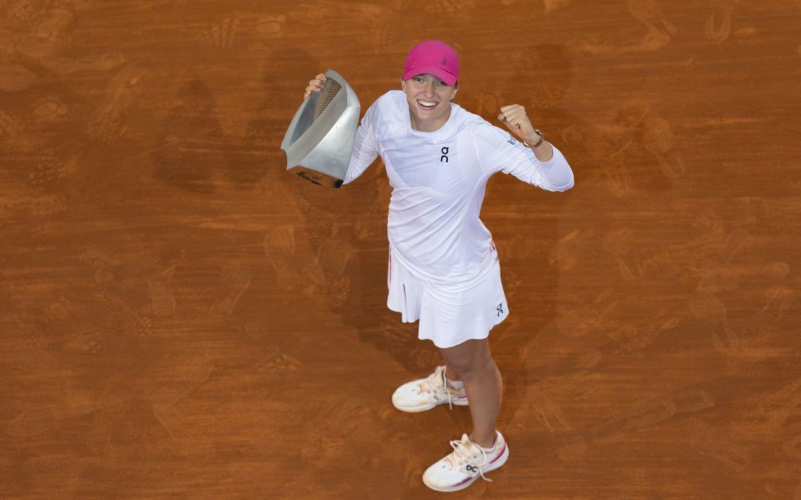 Poland's Iga Swiatek looks above while posing for the camera in file photo. Swiatek-Eala early rematch looms in Madrid Open