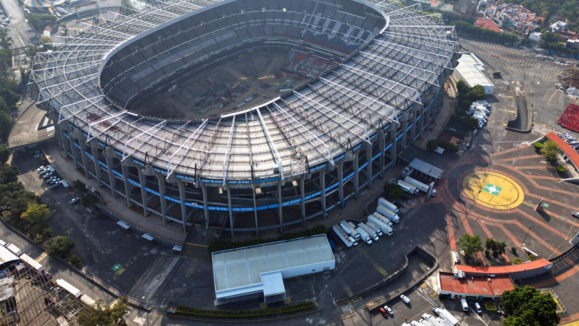 An aerial view of Azteca Stadium , or the Mexico City Stadium, is featured in file photo. Mexico City braces for 5 million visitors for 2026 FIFA World Cup