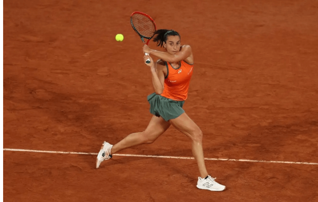 Frenchwoman Caroline Garcia returs a shot at a claycourt tournament in file photo .Garcia to retire before home fans after French Open 2025