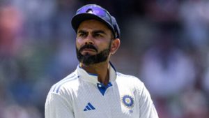 Virat Kohli looks towad the crowd in file photo. Kohli retires from Test cricket; BCCI lauds 'finest ever' to play game