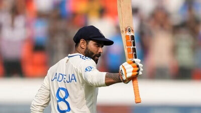 Ravindra Jadeja stands at the pitch at a recent match in file photo. He is one name former India all-rounder Ravichandran Ashwin considers capable of being India's next Test captain for their next series in England. Ashwin feels Jadeja's experience fit as India Test captain