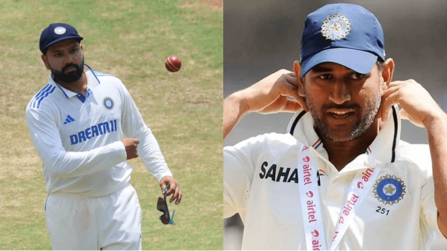 Rohit Sharma (left) wanted a Test retirement similar to MS Dhoni (right) but the BCCI had other plans. Sharma sought Dhoni-style Test retirement but BCCI refused