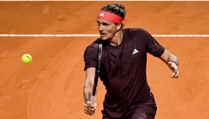 Germany's Alexander Zverev returns a shot in file photo. Zverev backs electronic line calling, reacts to French Open decision