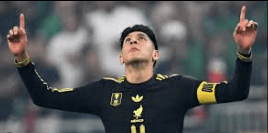 Mexcio midfielder Eddson Alvarez raised his fingers in his hands after scoring a goal in the 77th minute to help the El Tri beat the USMNTin the CONCACAF Gold Cup final in Houston on Sunday. Mexico vs USA final has El Tri claim CONCACAF Gold Cup title