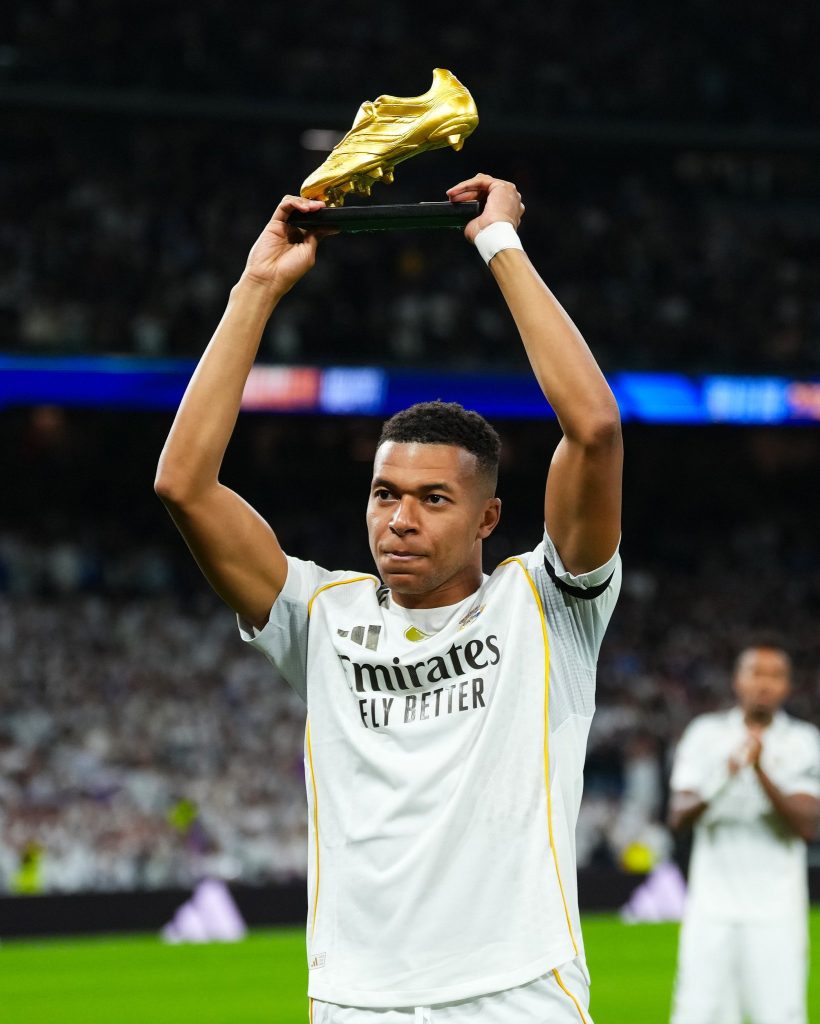 Mbappe leading the European Golden Boot 2025/26 race