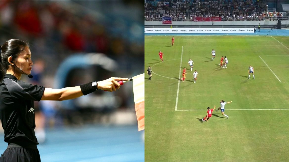 SEA Games football final Women's Vietnam robbed a legit goal in the final vs Philippines