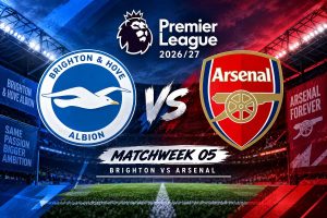 Premier League Brighton vs Arsenal-Matchweek 5