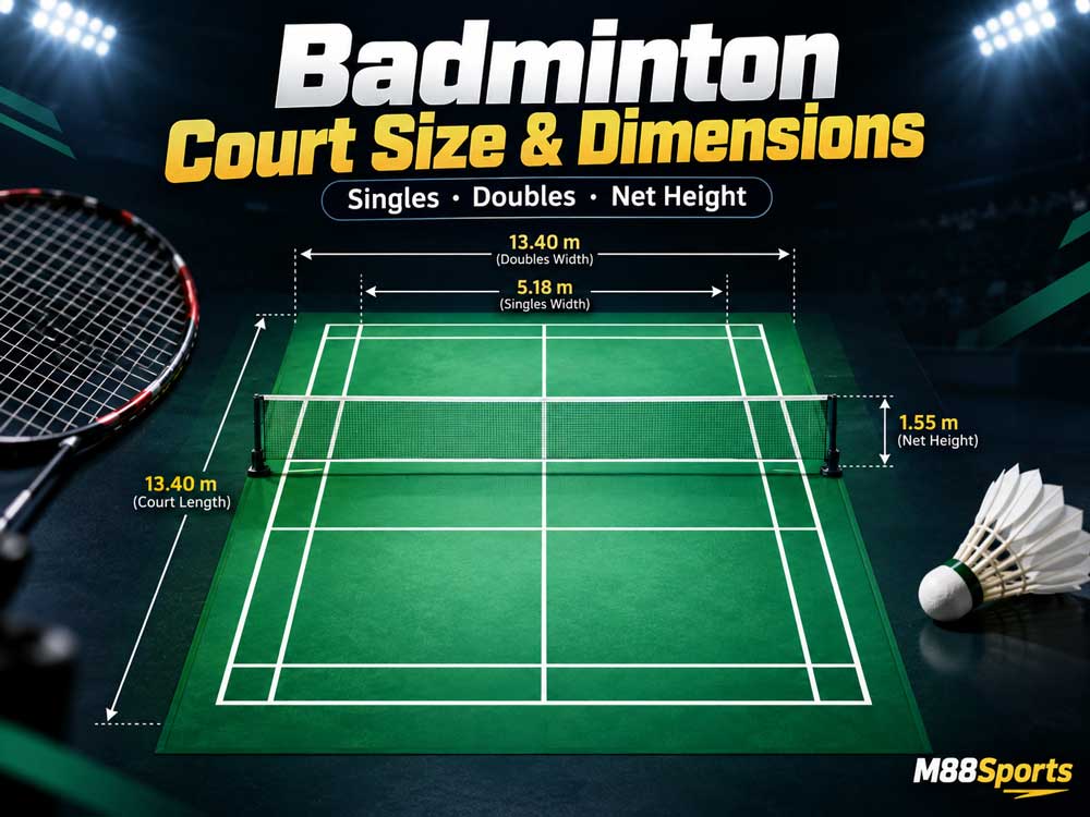 featured image of article Badminton Court size and Dimensions